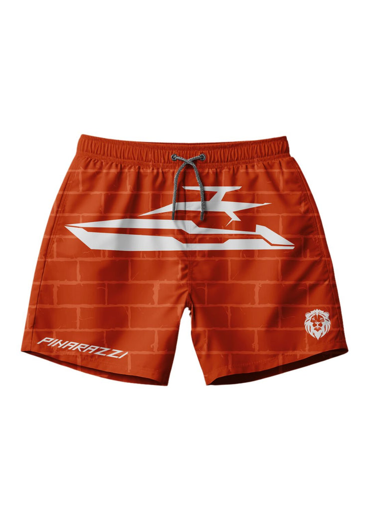 Orange Freedom Aquatic Shorts